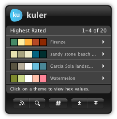 Kuler Desktop Widget