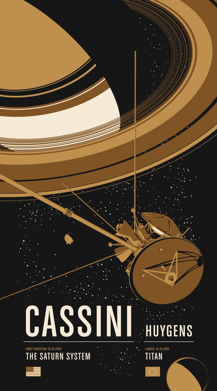 Cassini - Robotic Space Missions Posters