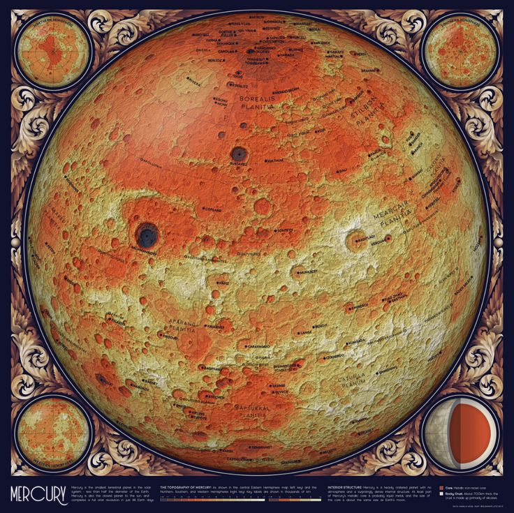 A Topographic Map of Mercury