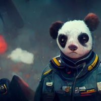 An image of a Panda Fighter Pilot